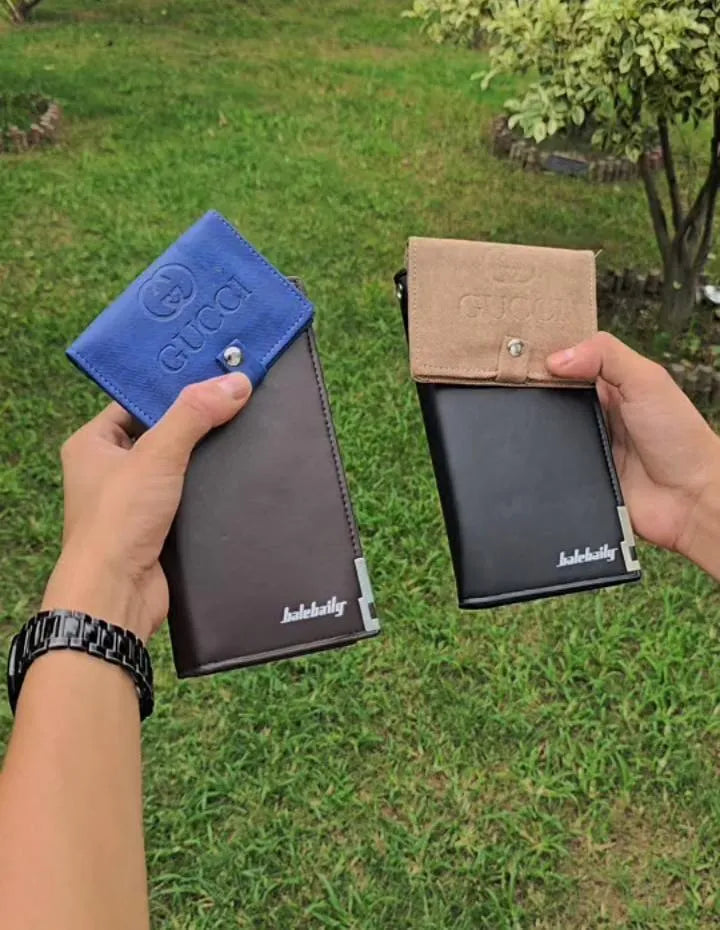 Men's Balebaily Leather Wallet 2 Pcs Buy 1 Get 1 Free