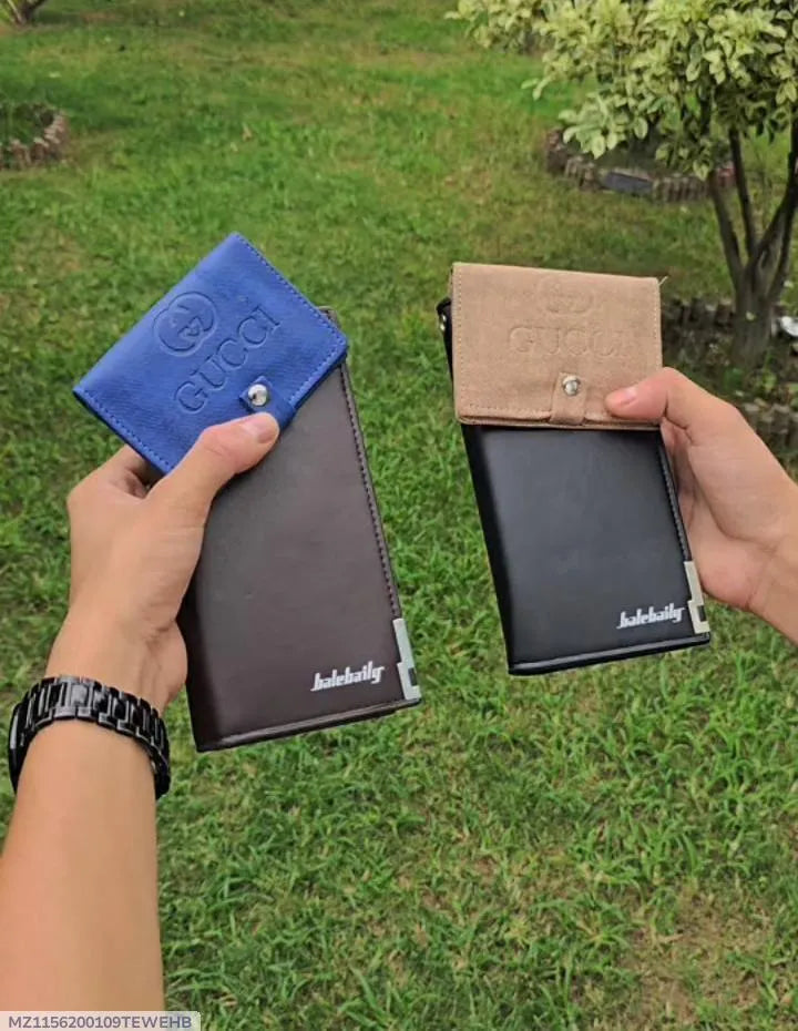 Men's Balebaily Leather Wallet 2 Pcs Buy 1 Get 1 Free